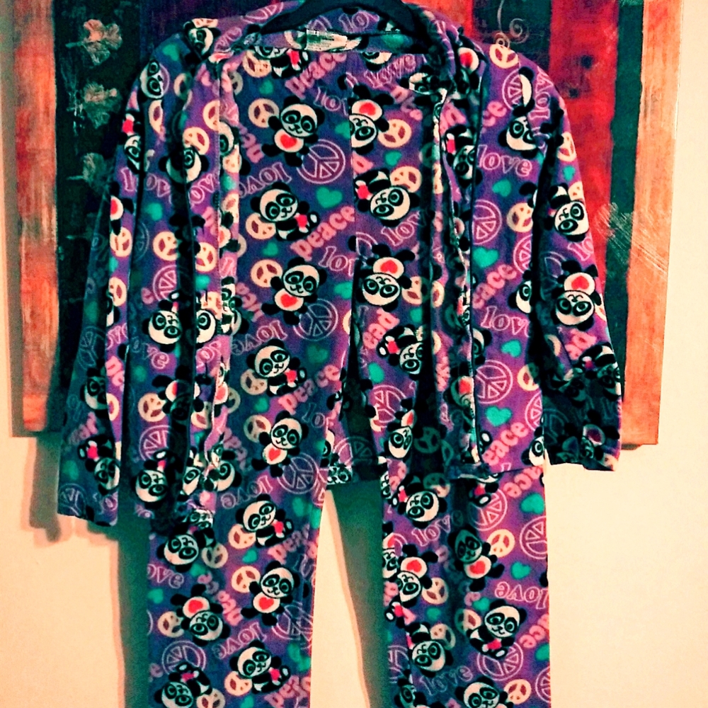 2 pc Carters Panda Pajama Set